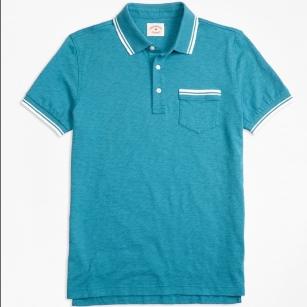 Brooks Brothers Slub Cotton Jersey Polo Shirt